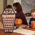 Black Halloween Countdown Calendar Halloween Advent Calendar  Haunted House
