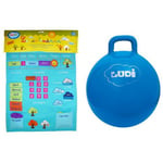 Ludi - 2096 - Calendrier Basic - Bleu + Ludi - 2781 - Ballon Sauteur - Bleu - 45 cm