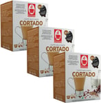 Bonini Coffee Pods, Dolce Gusto Compatible Coffee Pods/Capsules. 3 Pack Cortado