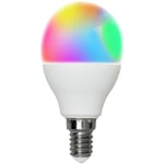 Smart Hem LED Klot E14 4,9W 470lm RGB+Ställbar färgtemp CCT