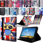 For Various 10" Huawei Mediapad Tablet - Smart Stand Leather Cover Case + Stylus