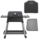 Force gasolgrill + grillöverdrag & grillplåt graphite