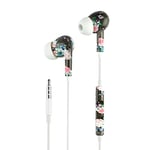 Music Sound | Fantasy in-ear earphones | Earbuds with wire and microphone - Jack 3.5 mm - Fantasy Flowers