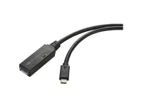 Renkforce USB-kabel USB 3.2 Gen1 (USB 3.0) USB-C® hane, USB-A hona 5,00 m Svart Aktiv med signalförstärkning, med OTG-funktion RF-5231962
