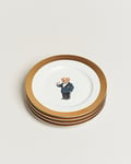 Ralph Lauren Home Thompson Polo Bear Dessert Plate Set