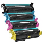 Compatible Multipack HP Colour LaserJet Enterprise Flow MFP M577f Printer Toner Cartridges (4 Pack) -CF360A