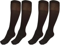 JYC CREATIVE Culotte thermique 180 DEN, avec doublure en polaire, pour femme et homme, bas épais épais, bas de jambe, 303 marron, M