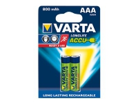 Varta Longlife - Batteri 2 x AAA - NiMH - (uppladdningsbart) - 800 mAh