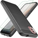Osophter for Nokia C32 Phone Case: with 2Pcs Screen Protector Shock-Absorption F