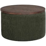 Hovden Store Pouf pall tyg grön Ø65 cm