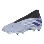 adidas Nemeziz 19.3 Ll Fg J, Unisex Kid's Kids Unisex Soccer Shoes, Blue (Ftwr White/Team Royal Blue/Core Black), 2 UK (34 EU)