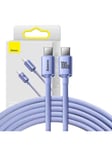 Baseus Crystal Shine cable USB-C to USB-C 100W 1.2m (purple)