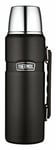 Thermos Stainless King Flask, Matt Black, 1.2 L