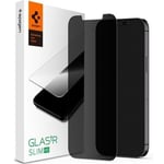 Spigen iPhone 14 / 13 Pro / 13 (6.1) Premium Privacy Tempered Glass Screen Protector Anti-Spy - Delicate Touch - Perfect Grip - Case Friendly with Spigen Phone Case