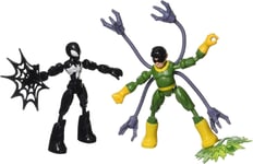 Marvel Spider-Man Bend and Flex Black Suit Spider-Man Vs. Doc Ock Action Figure 