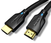 8K HDMI 2.1 Cable 1.5M, JASOZ High Speed 48Gbps 10K@60Hz,8K@60Hz, 4K@120Hz, HDCP 2.2, Dynamic HDR, Dolby Vision, eARC Compatible with Apple TV,Samsung QLED TV,3D-Xbox,PS4