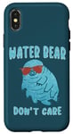 Coque pour iPhone X/XS Water Bear Dont Care Tardigrade Lunettes de soleil Biologiste