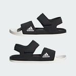 adidas Womens Adilette Sandals - Black/White / UK4