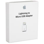 Micro USB Adapter till Apple Lightning till iPhone 5, iPod Touch 5G, iPod Nano 7G - Vit
