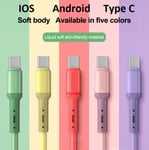 2M iPhone-belysning, Android, Type C-kabel 5 farver 2020 Ny model
