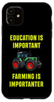 Coque pour iPhone 11 Agriculteur Tracteur Agriculture Paysan Enfants Cadeaux