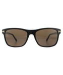 Tom Ford Mens Sunglasses Giulio FT0698 01J Shiny Black Roviex - One Size