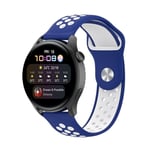 EBN Sport armbånd Huawei Watch 3 Pro - Blå/hvit
