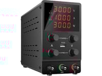 Blow 58-628# Strömförsörjning För Laboratorium Sps1203 120V/3A Svart