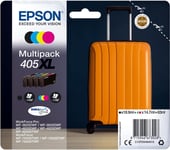 Epson 405XL Suitcase High Yield Genuine Multipack, 4-colours Ink Cartridges, DUR