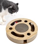 The Fellie Cat Scratching Board, Rounde Cat Scratcher With Cat Ball Toys,Cat for