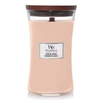 Woodwick Hourglass Scented Candle with Pluswick Innovation, Paraffin, Coastal Sunset, Large