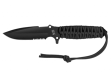 TB Outdoor Marauder Serrated - Svart Paracord