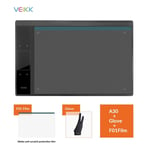 Tablette stylo graphique VEIKK A30 tablette de dessin numérique d'enseignement et d'apprentissage en ligne avec 8192 niveaux stylo passif sans batterie - Type A30