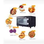 Toaster Oven,Multi-Function Stainless Steel Finish Mini Baking Oven with Timer-Toast-Bake-Broil Settings,Natural Convection-800 Watts of Power 12L