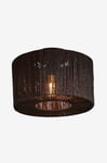 Good&Mojo - Taklampa rund/rak Iguazu 30x16 cm - Svart