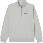 Calvin Klein Modern Cotton Lounge Q Zip Sweatshirt Grå Medium Herr