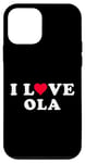 Coque pour iPhone 12 mini I Love Ola assorti pour petite amie et petit ami Ola