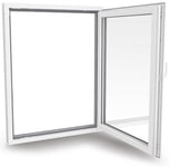 Aradas REHAU Euro70 Innadslående 1-vrider hvit PVC 110 x 80