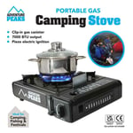 Portable Camping Gas Cooker Single Burner Stove Butane BBQ Carry Case Outdoor