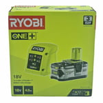 4x Ryobi ONE+ 4.0Ah Battery & Compact Charger Kit for aliumm