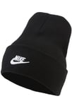 Nike NSW Beanie Black White Woolly Hat Adults Unisex DJ6224 010