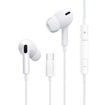 USB C Earphones, In Ear Type C Headphone, Wired Stereo Bass Headphones with Mic & Volume Control for Huawei Mate 30/20 P40/P30/P20, Google Pixel 5/4/3/2/XL, Samsung, Xiaomi, OnePlus and More