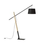 Dante Golvlampa Trä/Svart 214cm