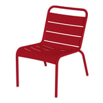 Fermob - Luxembourg Lounge Chair Chili 43 - Ulkona käytettävät nojatuolit - Frédéric Sofia - Metalli