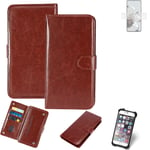CASE FOR Xiaomi 12T Pro BROWN FAUX LEATHER PROTECTION WALLET BOOK FLIP MAGNET PO