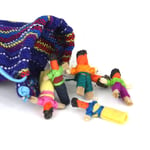 Mayan Fair Trade Worry Dolls Hand Made Guatemalan Traditional 2.5cm Set of 6