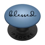 Blessed Sierra Blue Color - Phone13 Pro Max Sierra Blue PopSockets Swappable PopGrip