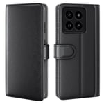 Äkta Läderfodral Xiaomi 14 Pro Svart