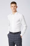 New Hugo BOSS mens white Tailored Selection business suit shirt 17 43 XXL £199