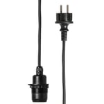 Watt&Veke Lampkabel E27 5m Svart